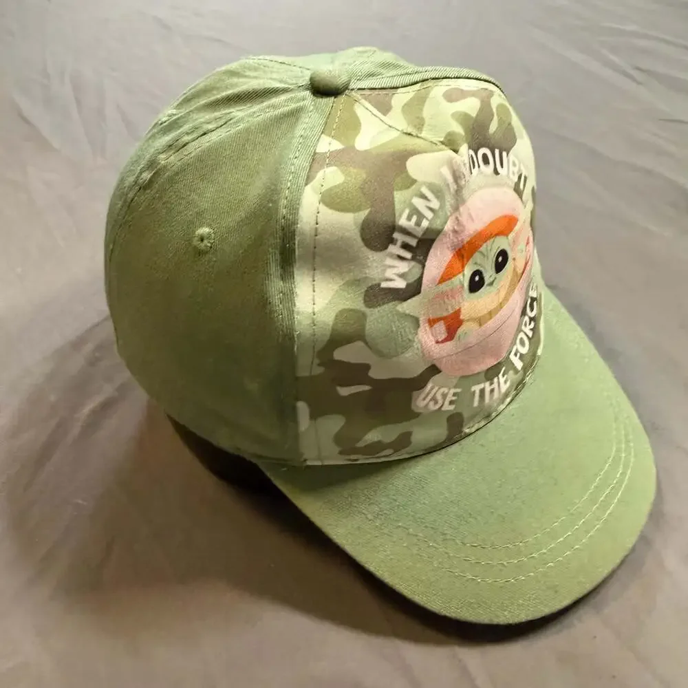 YOUTH Star Wars Grogu Baby Yoda When In Doubt Use The Force Adjustable Hat Cap